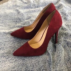Burgundy heels